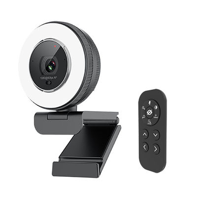 Luz da suficiência da câmara web do jogo de C24 1080P construída no microfone para vídeo da comunicação chamar