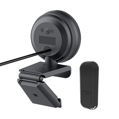Câmera de HD 1080p 60fps USB com Ring Light/controlo a distância construídos na tampa da privacidade