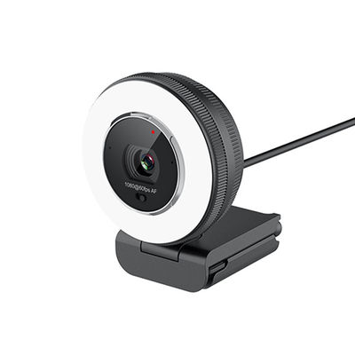 Câmera de HD 1080p 60fps USB com Ring Light/controlo a distância construídos na tampa da privacidade