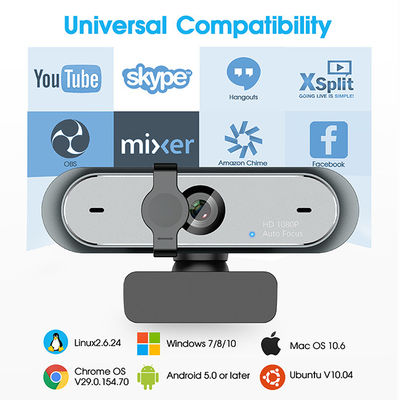 Câmera de Web da câmara web do jogo 1080p HD, câmara web apto para a utilização de USB com microfone