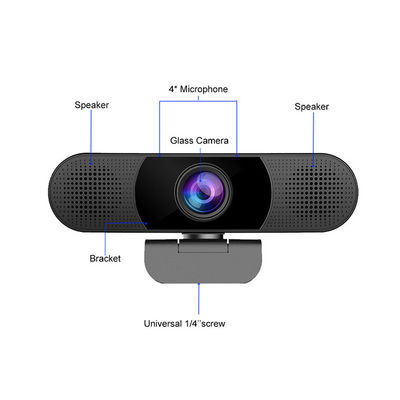 câmara web video de 1080P HD, sistema da câmera da sala de conferências com 4 microfones