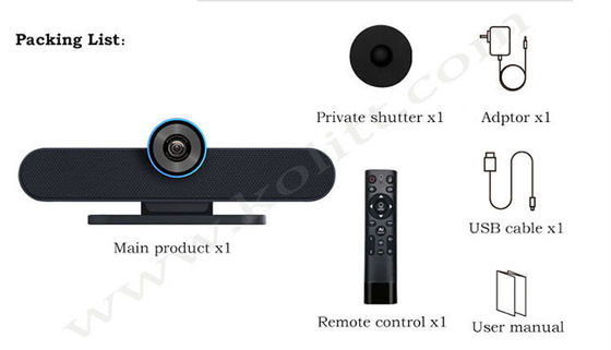 Câmara de vídeo de C46 4K ultra HD, câmera Desktop com microfone e orador