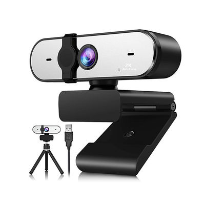 Câmera de 4MP Zoomable USB, câmara web completa de 2K HD com tampa da privacidade