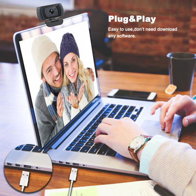 Câmara web do computador de secretária de FHD AF com o microfone para o PC