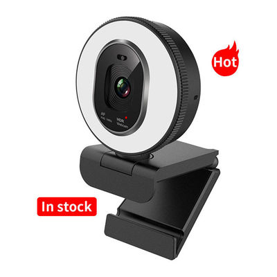 Câmeras de transmissão ao vivo FaceTime AF FHD 3 Color Ring Light webcam