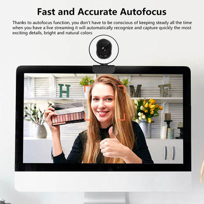 Câmeras de transmissão ao vivo FaceTime AF FHD 3 Color Ring Light webcam