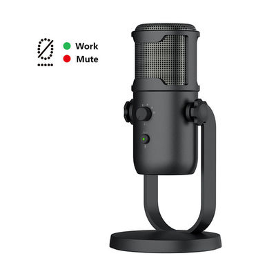 Condensador prendido vocal 48000HZ do microfone de condensador de USB do karaoke