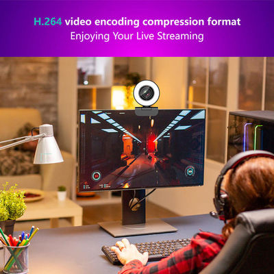 Câmera de Web 1080P de USB do computador de secretária 30FPS Live Streaming Camera