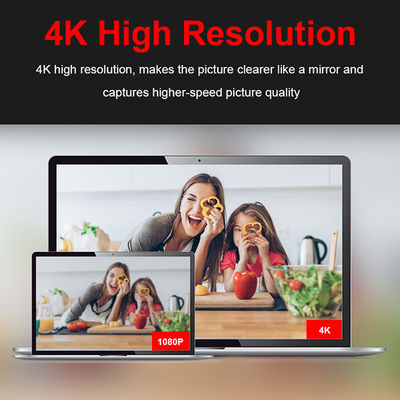 A câmara web alta Ring Light With Dual Stereo da definição de C27 4K propala o cancelamento de Mics