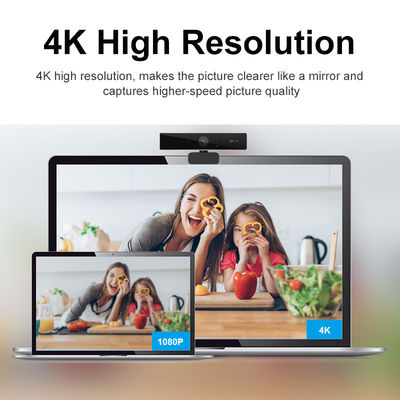 câmara web de alumínio da caixa 4K UHD das câmeras de Web do PC de 3840*2160P 60FPS
