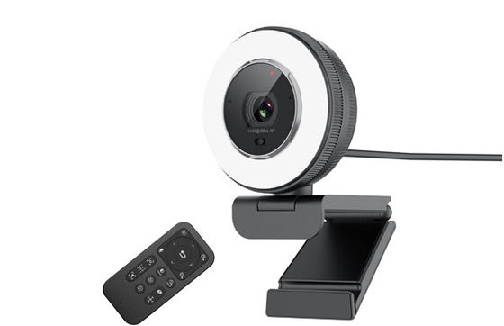 Ângulo de visão de 78 graus e câmaras web pretas da cor HD 1080p com construído no microfone